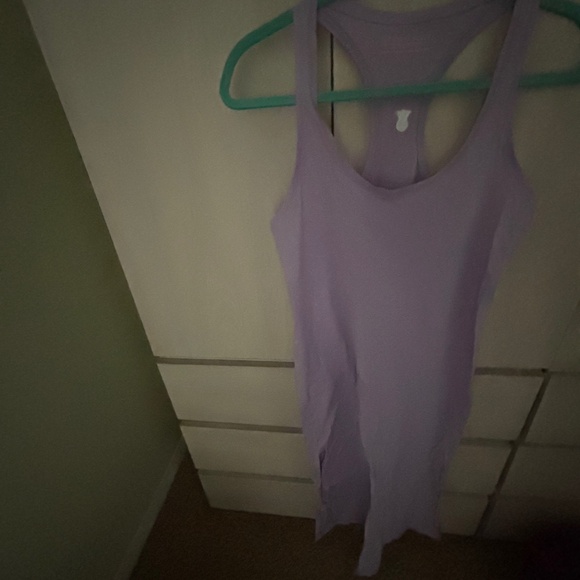 New Victoria’s Secret Lavender Racerback Tank Dress w/ Side Slit - Picture 1 of 4